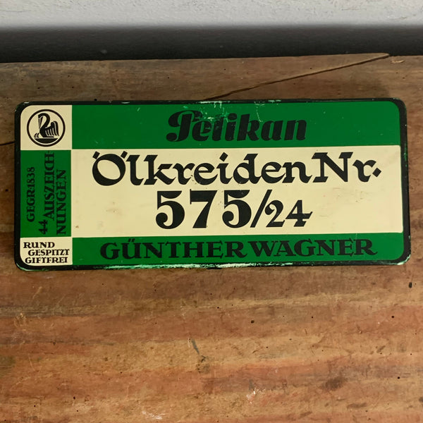 Vintage Blechdose Ölkreide No.
575/24 von Pelikan