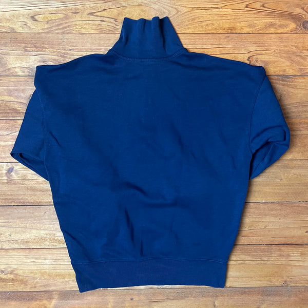 Adidas Halfzip 3 Strips Blau - Vintage