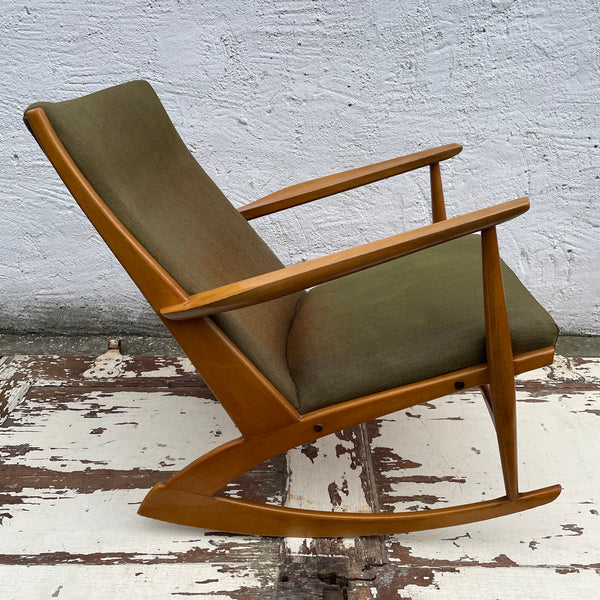 Vintage Danish Rocking Chair Model 97 by Holgar Georg Jensen für Tønder Møbelværk