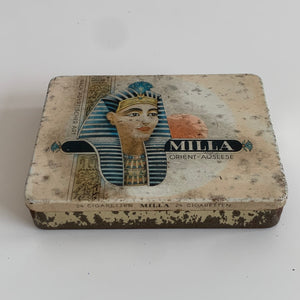 Vintage Zigaretten Blechdose Milla Orient Auslese Cigaretten