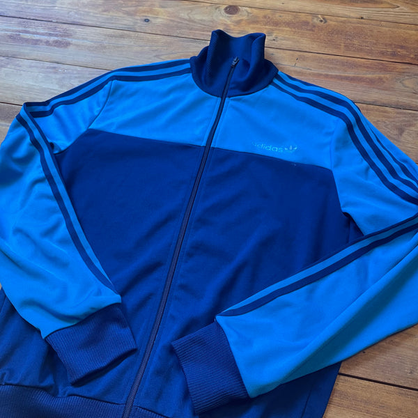 Vintage Adidas Trainings Jacke in Blau