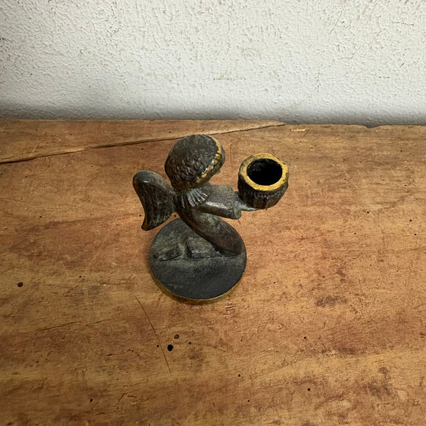Bronze Engel als Kerzenhalter von Walter Bosse für Herta Baller
