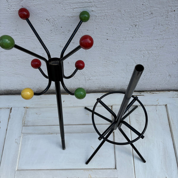 Vintage Mid Century Atomic Garderobenständer von Roger Feraud