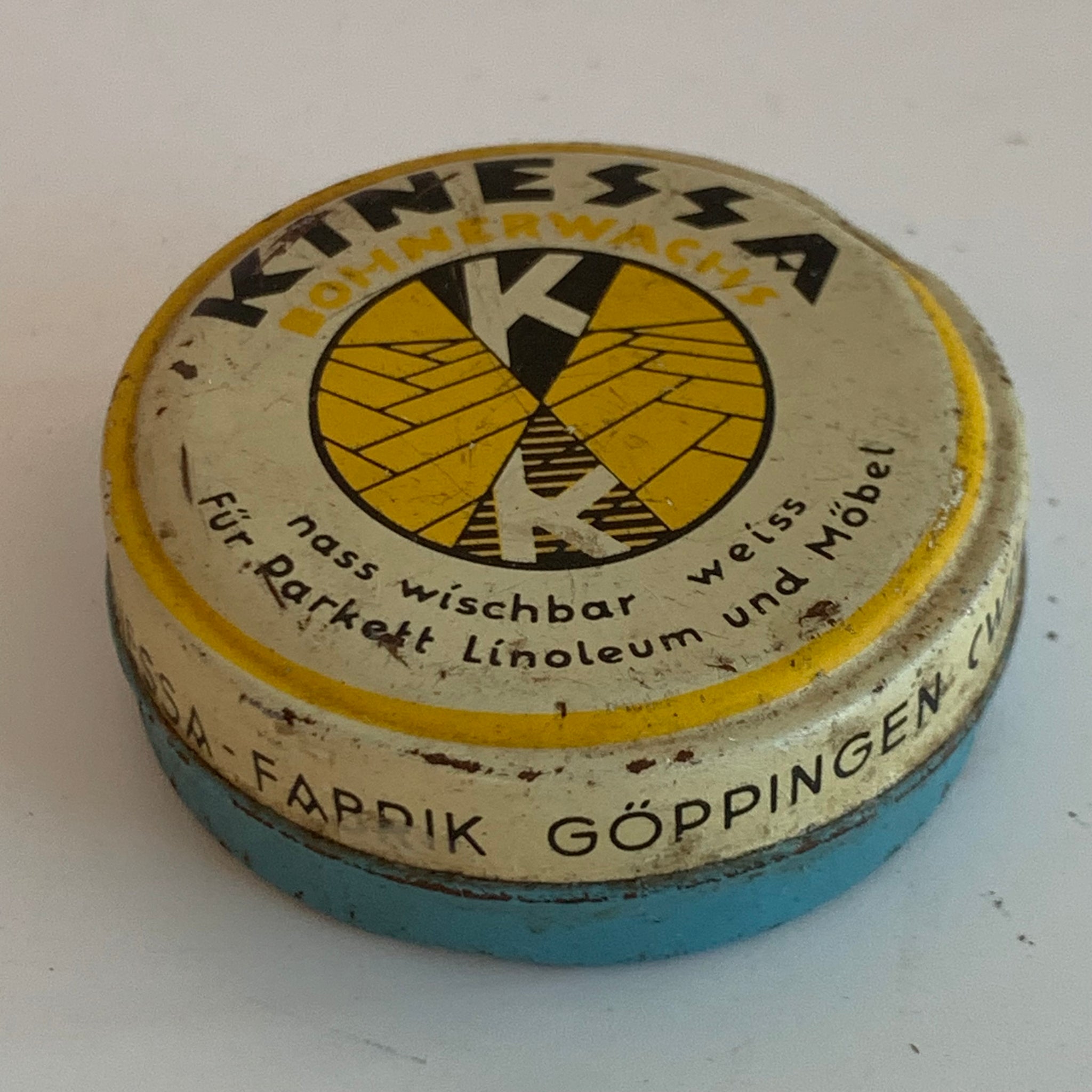 Vintage Blechdose Kinessa Bohnerwachs