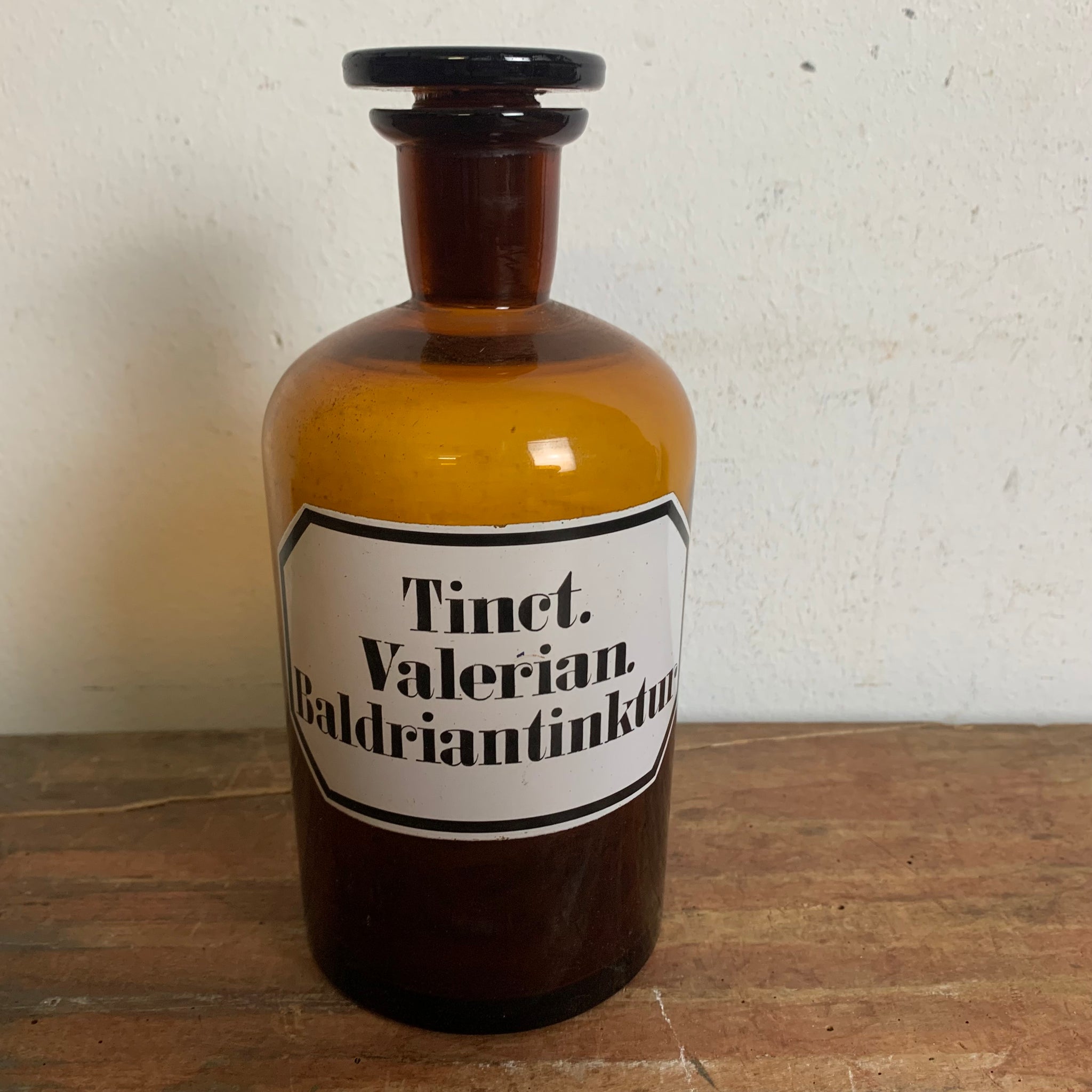 Historische Apothekerflasche Tinct. Valerian. Baldriantinktur