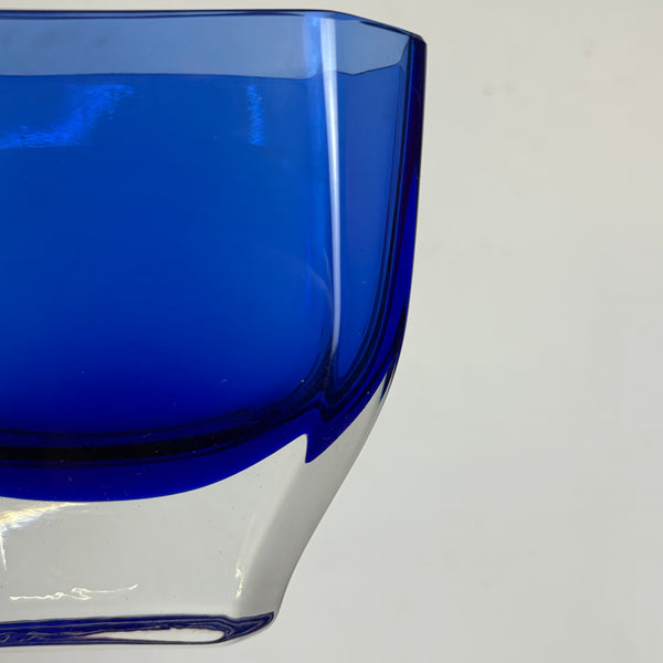 Vintage Glas Vase von Gunnar Ander für Lindshammar Glasbruk