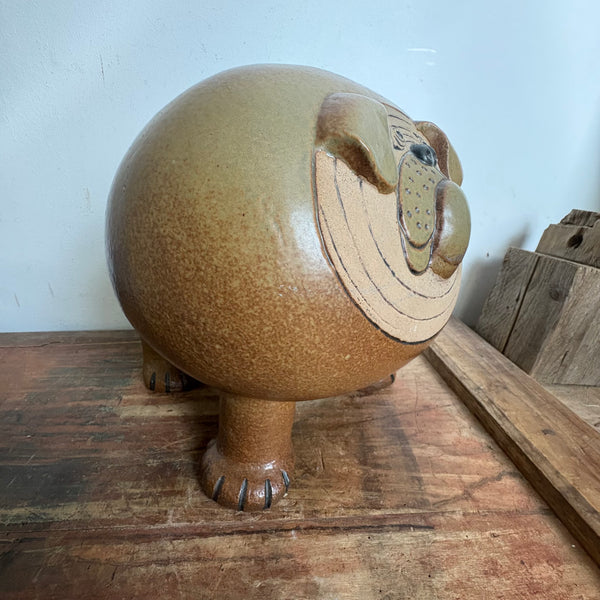 Vintage Keramik Skulptur Bulldog Maxi von Lisa Larson für Gustavsberg