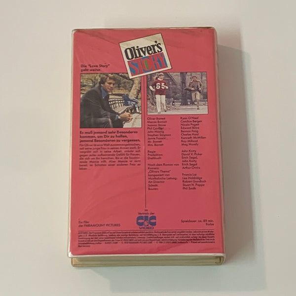 VHS Video Kassette Oliver‘s Story