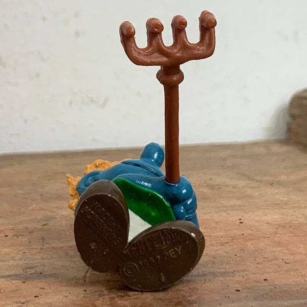 Vintage Gärtner Schlumpf mit Harke
