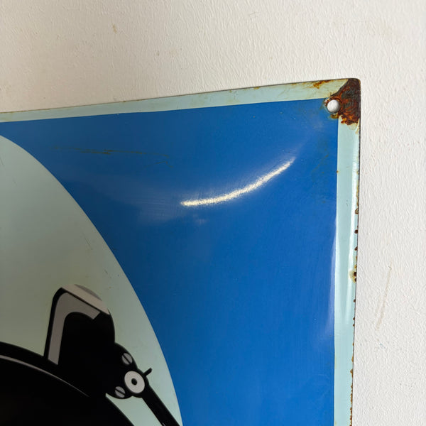 Emaille Schild Bauhaus Kaiser Idell Lampe
