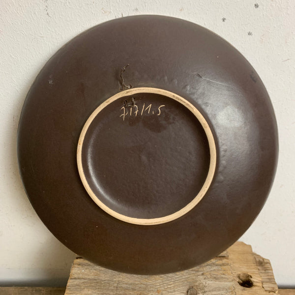 Vintage Keramik Wandteller von Ruscha Sonnenblume 717/1,5