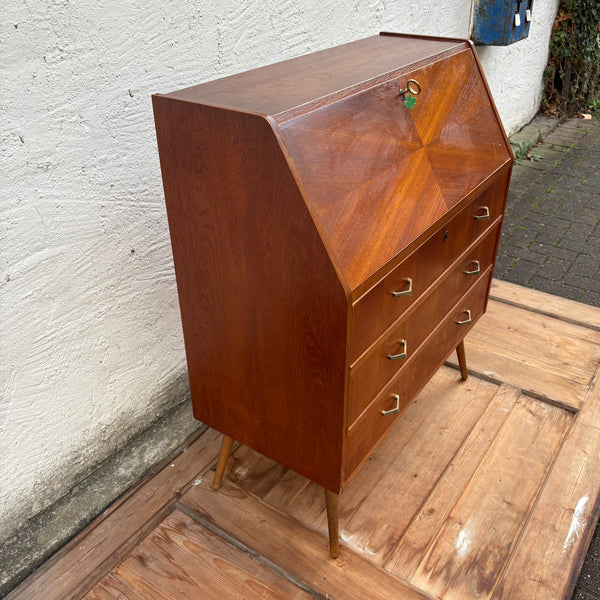Vintage Mid Century Teak Holz Sekretär dänisches Design