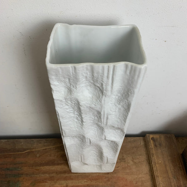 Große Op Art Porzellan Vase von Martin Freyer für Rosenthal