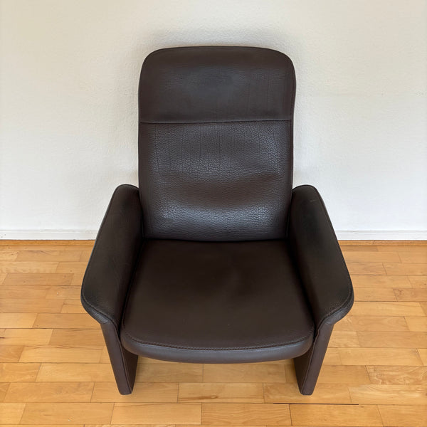 Vintage Design Sessel DS 50 mit Kippfunktion braunes Büffelleder