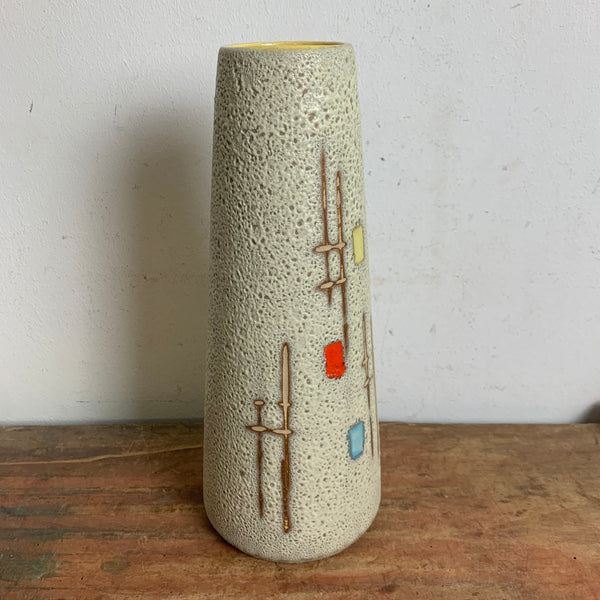 Mid Century Keramik Vase von Scheurich 532/28