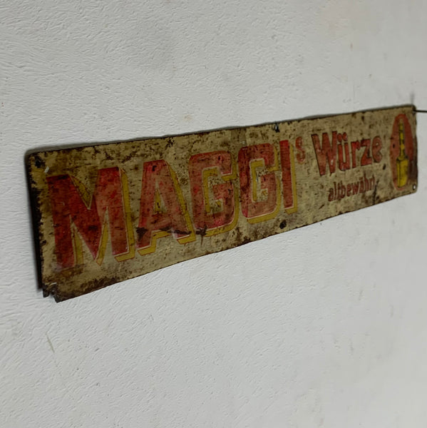 Vintage Blechschild Maggis Würze