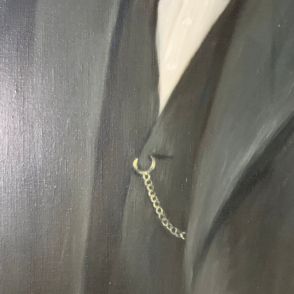 Ölgemälde Portrait Johannes Brahms von Peter Peiler Engström