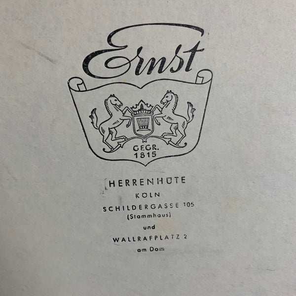 Antiker Chapeau Claque Zylinder von Ernst Herrenhüte Köln