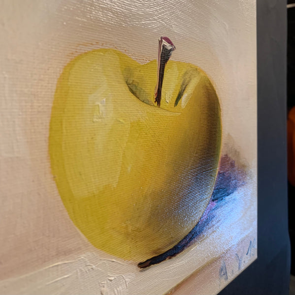 Gemälde Apfel gelb von Andreas Schiller