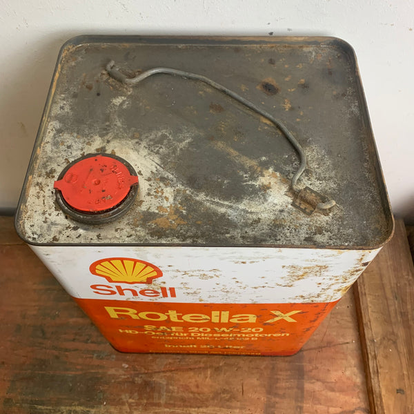 Vintage Shell Rotella X Öl Kanister