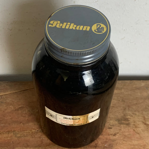 Alte Pelikan Flasche mit Stempelfarbe