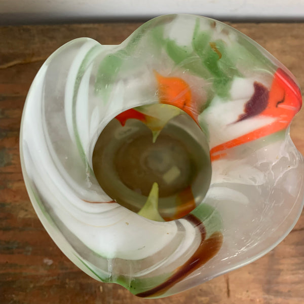 Vintage filigrane bunte Murano Vase