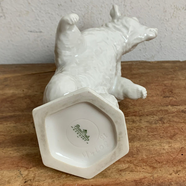Vintage Porzellan Skulptur Bär von Fritz Heidenreich für Rosenthal