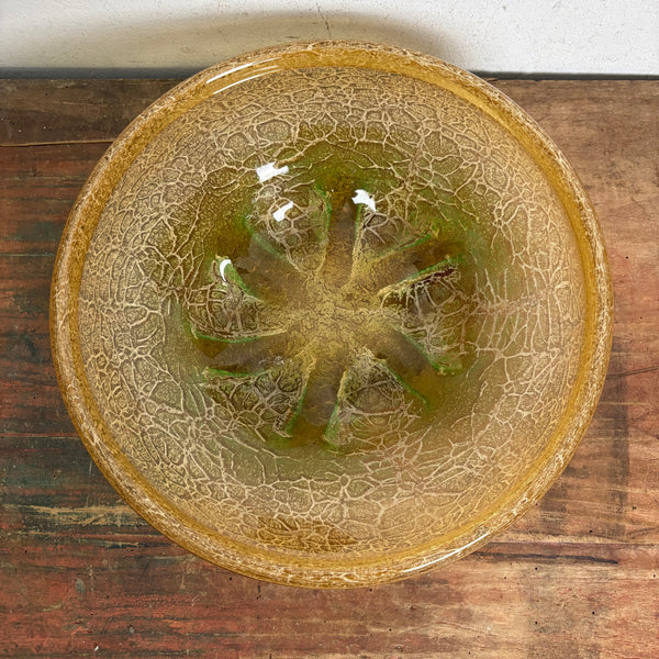 Art Deco Glas Schale Ikora von Karl Wiedmann für WMF