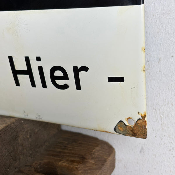 Emaille Schild Bauhaus Kaiser Idell Leuchten für Büro und Werkstatt