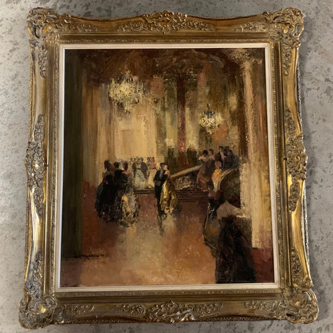 Ölgemälde Opernball von Ludwig Gschossmann