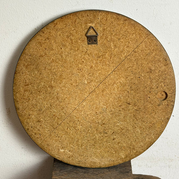 Vintage Mid Century Runder Mosaik Spiegel