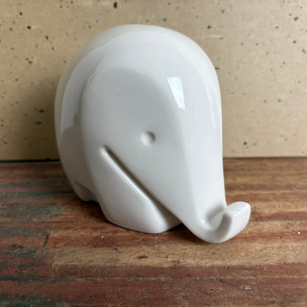 Spardose aus weißem Porzellan Drumbo von Luigi Colani