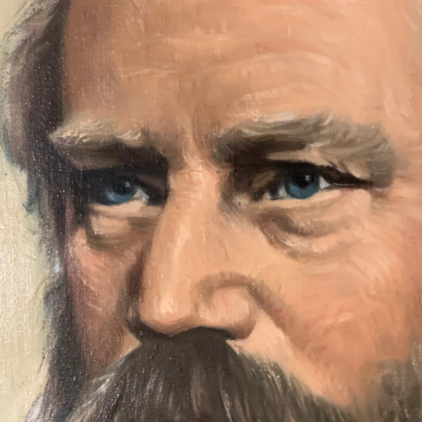 Ölgemälde Portrait Johannes Brahms von Peter Peiler Engström