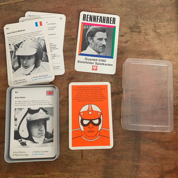 Vintage Rennfahrer Quartett von Bielefelder Spielkarten 0190
