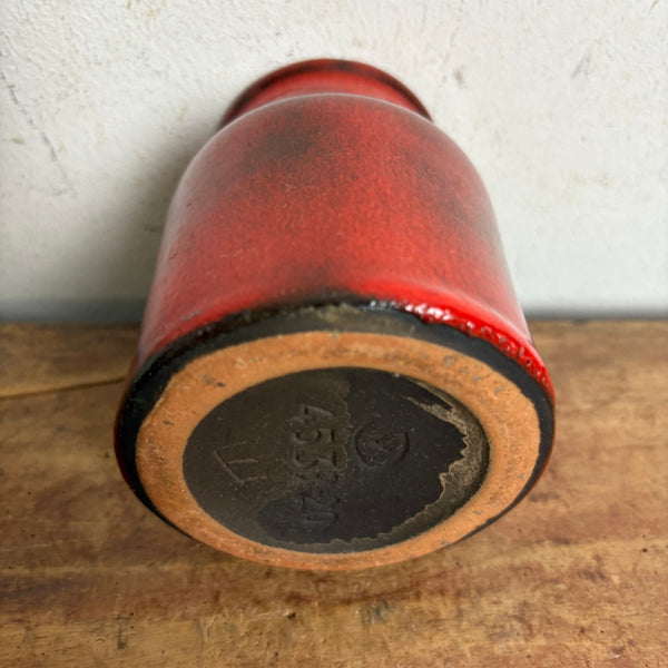Vintage Mid Century Studio Keramik Vase von Fritz van Daalen 45 38 20