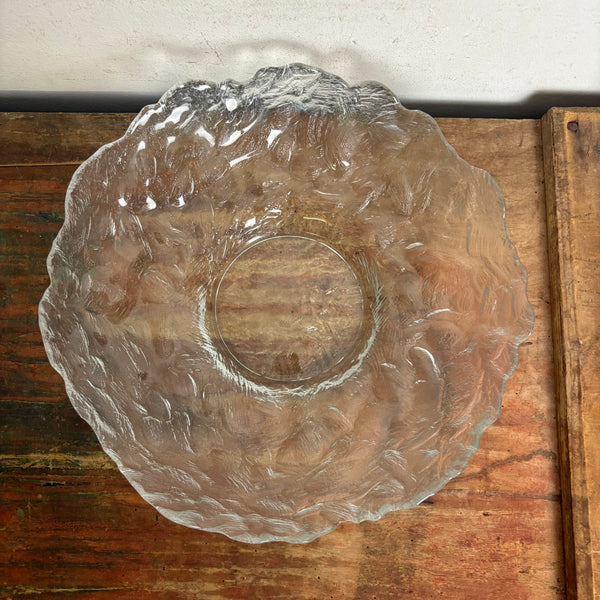 Vintage große Eisglasschale