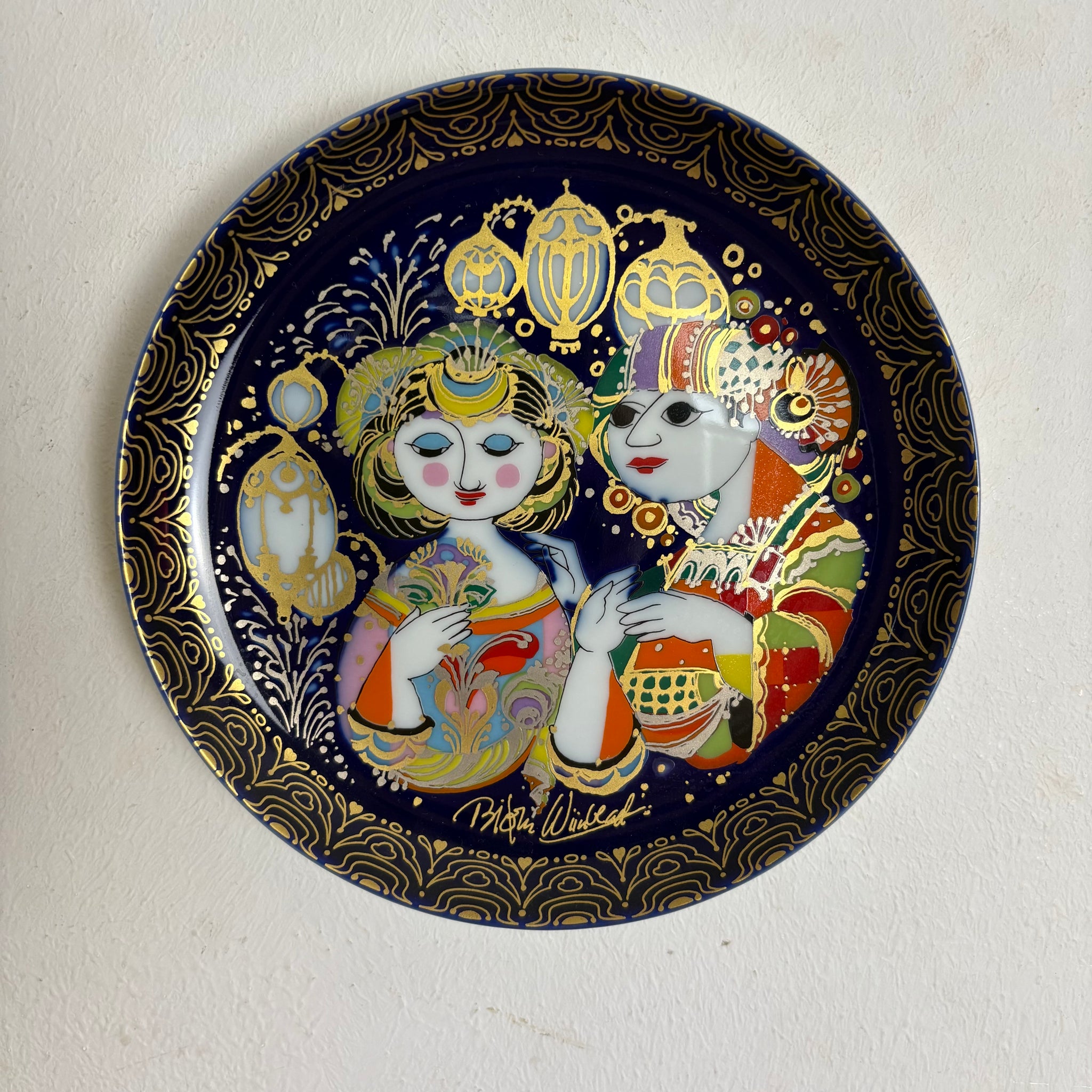 Sammelteller Aladin XI von Björn Wiinblad für Rosenthal