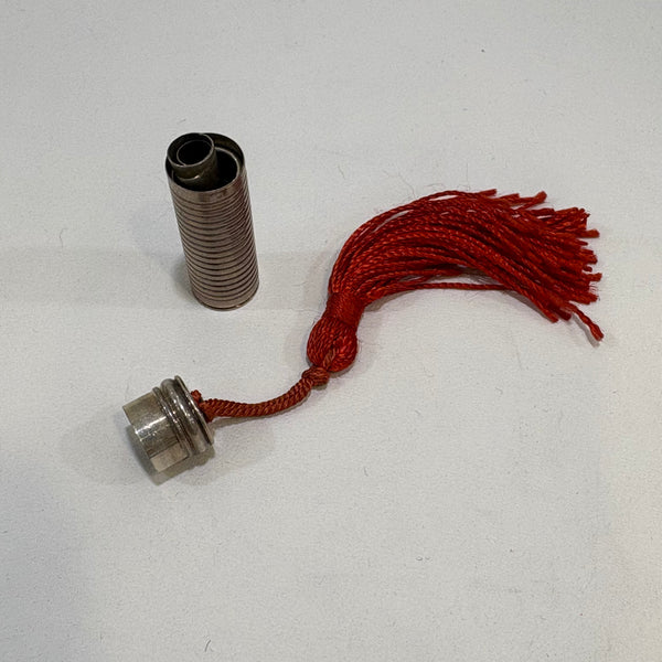 Art Deco Teleskop Zigarettenspitze in Dose mit Quaste