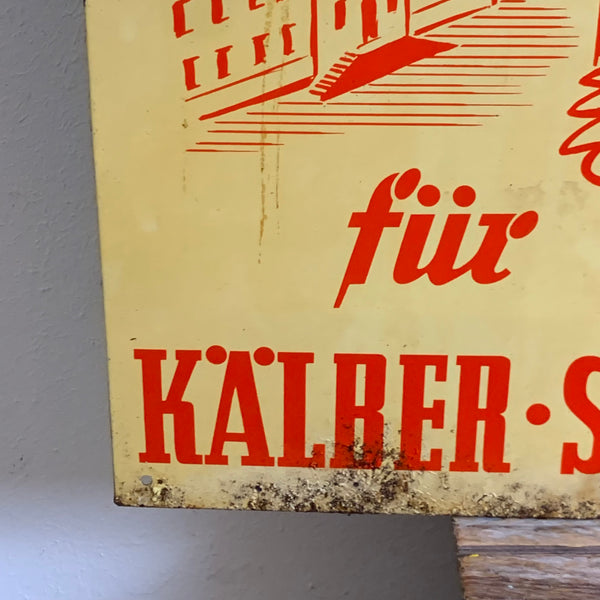 Vintage Blechschild Ringelheimer Kraftfutter