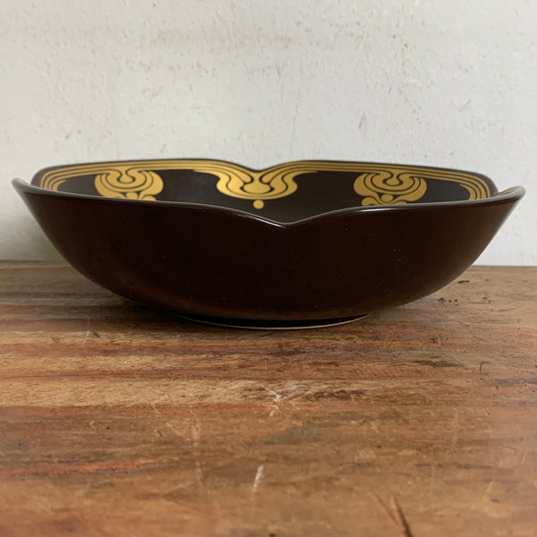 Vintage Porzellan Schale Bodil braun-gold von Rosenthal Studio Linie