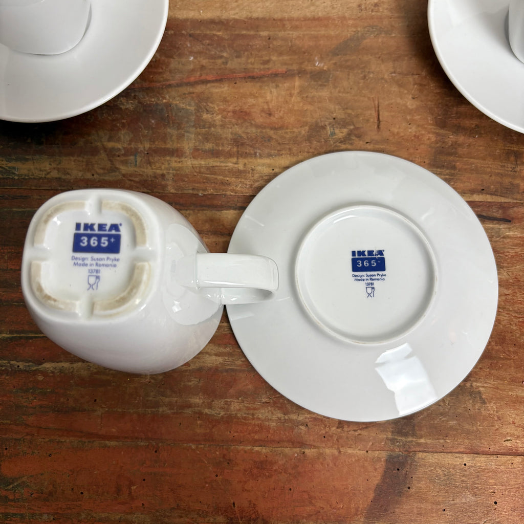 Vintage 6 Kaffeebecher Tassen mit Untertasse 365+ von Susan Pryke für – Trödelfuchs Vintage Shop