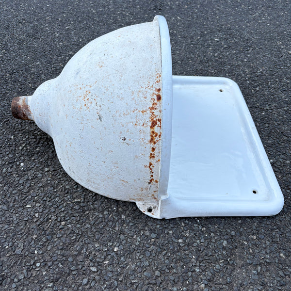 Antikes Emaille Gusseisen Waschbecken