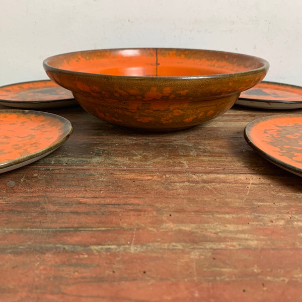 Art Deco Geschirr Hawaii von Hildegard Delius für Keramikfabriken Neuhaldensleben