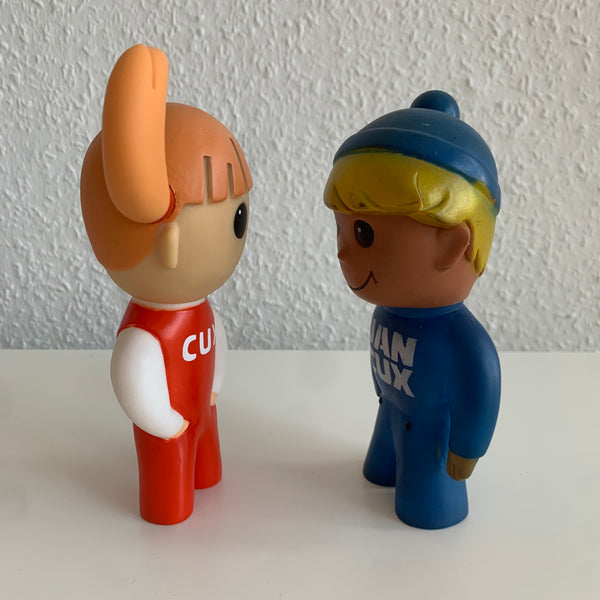 Vintage Maskottchen Jan Cux und Cuxi