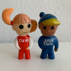 Vintage Maskottchen Jan Cux und Cuxi
