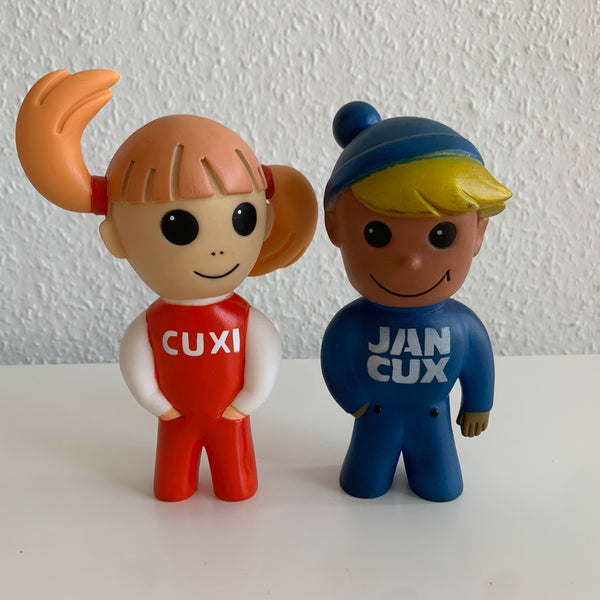 Vintage Maskottchen Jan Cux und Cuxi