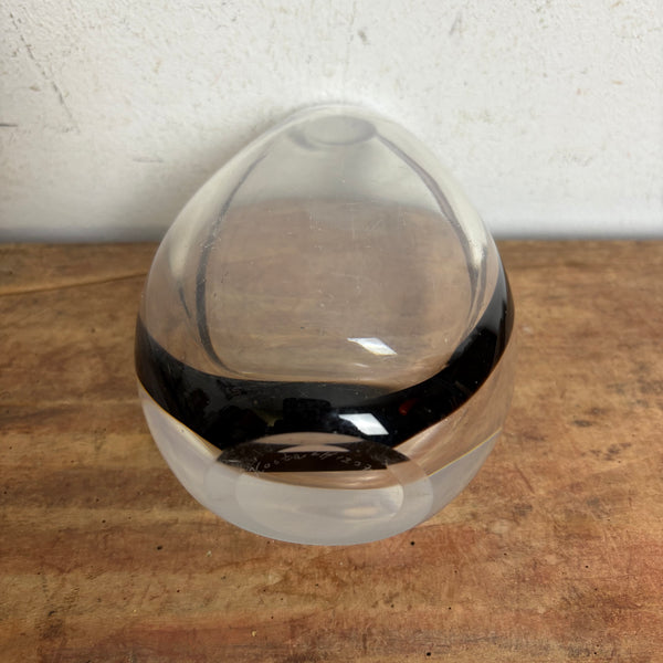 Vintage Design Glas Konturvase von Vicke Lindstrand für Kosta Boda