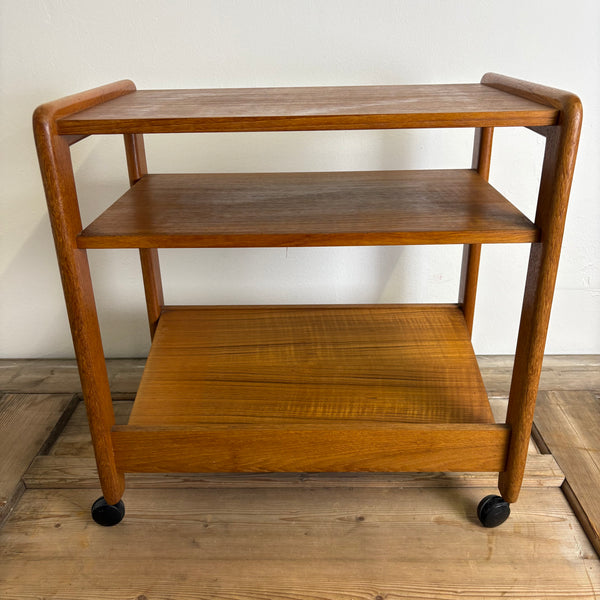 Vintage Teak Servierwagen Beistelltisch von Aksel Kjersgaard für Odder Møbler