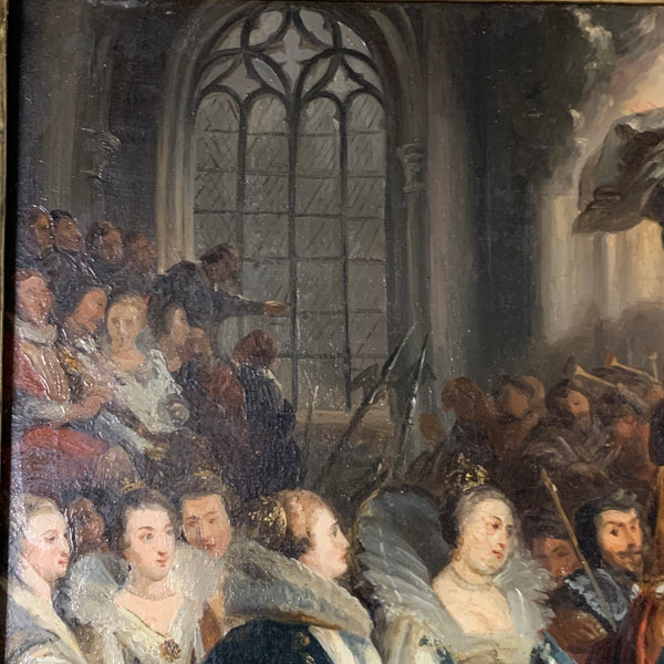 Ölgemälde Kopie Krönung von Marie de Medici in St. Denis nach Peter Paul Rubens
