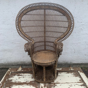 Vintage Rattan Peacock Chair Emanuelle